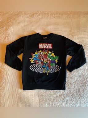 Marvel Avengers Classic Team Collage Crewneck Sweatshirt